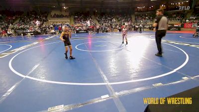 52 lbs Round Of 32 - Logan Highers, Black Fox Wrestling Club vs Presley Salcedo, Sunkist Kids Monster Garage