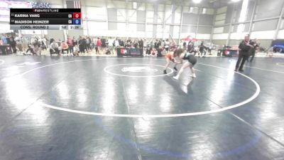 U23 Women - 50 lbs Cons. Round 2 - Karina Vang, CA vs Madison Heinzer, CA