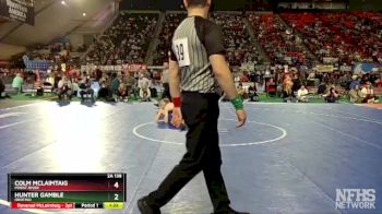 2A 138 lbs Semifinal - Colm McLaimtaig, Priest River vs Hunter Gamble, Orofino