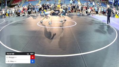 126 lbs Rnd Of 128 - Cael Staggs, NV vs Dominic Way, WV