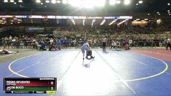 2A 113 lbs Quarterfinal - Jacob Bucci, Clay vs Pedro Sifuentes, East River