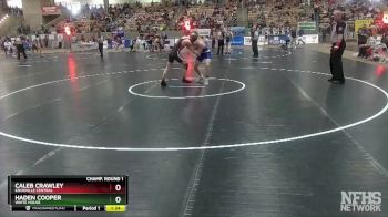 A 145 lbs Champ. Round 1 - Caleb Crawley, Knoxville Central vs Haden Cooper, White House
