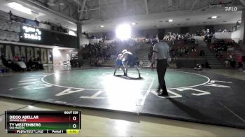 285 lbs 1st Place Match - Ty Westenberg, San Marcos vs Diego Abellar, Orange Glen