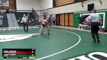 133 lbs Semifinal - Kasey Curtis, Snow vs Kobi Johnson, North Idaho College