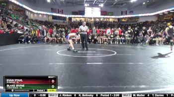 106 lbs Quarterfinal - Blake Irvine, 1-Don Bosco vs Evan Stahl, 8-Hinton