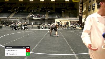 285 lbs 3rd Place - Brady Colbert, Army vs Max Vanadia, Michigan State