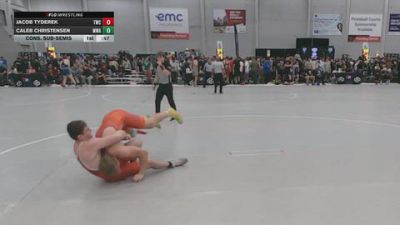 215 lbs Cons. Sub-semis - Jacob Tyderek, Tiger Wrestling Club vs Caleb Christensen, Moen Wrestling Academy