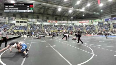 145 lbs Round Of 16 - Liam Adams, Erwin Middle School vs Julian Alvarado, Las Animas Junior High