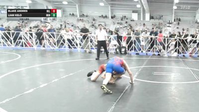 106 lbs Rr Rnd 2 - Blake Andres, Hillbilly Hammers - HSB vs Liam Kelo, Iron Faith Silver - HSB