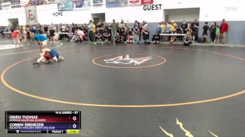 87 lbs 2nd Place Match - Corbin Ebenezer, Soldotna Whalers Wrestling Club vs Owen Thomas, Interior Grappling Academy