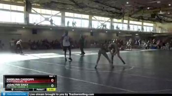 106 lbs Round 1 (4 Team) - Angelina Cassioppi, Black Mambas Red vs Jadalynn Daily, Free Range Chickens