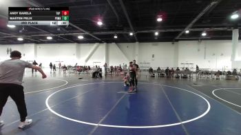 98 lbs 3rd Place - Andy Barela, Top Rank Hammers vs Masten Felix, Poway Elite