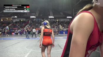 105 lbs Cons. Round 1 - Olivia Martin, Abilene vs Korbyn Ramirez, Con-Kids Wrestling Club