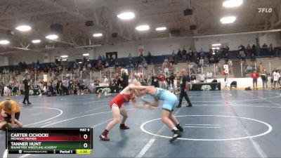 125 lbs Champ. Round 2 - Tanner Hunt, Roundtree Wrestling Academy vs Carter Cichocki, Michigan Premier