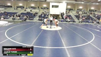 285 lbs Champ. Round 2 - Charlie Turner, Ithaca vs Benjamin Katz, Springfield