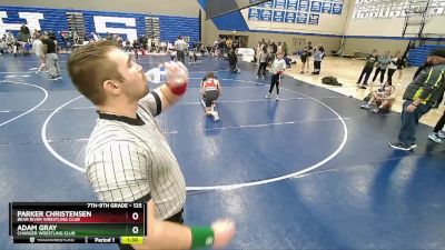 125 lbs Cons. Round 3 - Parker Christensen, Bear River Wrestling Club vs Adam Gray, Charger Wrestling Club