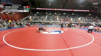 2A-175 lbs 1st Place Match - Bridger Anderson, Kemmerer vs Brody Sorensen, Thermopolis