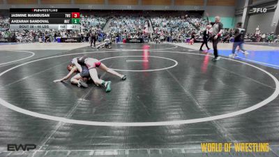 88 lbs Consi Of 8 #2 - Clementina Zapata, OKC Saints Wrestling vs Peyton Schiess, Oregon