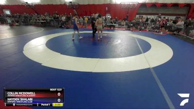 132 lbs Quarterfinal - Collin McDowell, Askren Wrestling Academy vs Hayden Shalabi, Emporia Wrestling Club