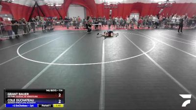 114 lbs Cons. Round 3 - Grant Bauer, Victory School Of Wrestling vs Cole DuChateau, Askren Wrestling Academy