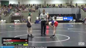 Girls 114 lbs Quarterfinal - Allie Shelton, Greeneville Girls vs Mila Risner, Oakland Girls