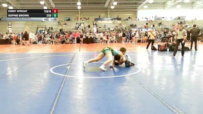 138 lbs Rr Rnd 3 - Kindy Sproat, Nebraska Blue - HSG vs Sophie Brown, Storm Wrestling Center - HSG