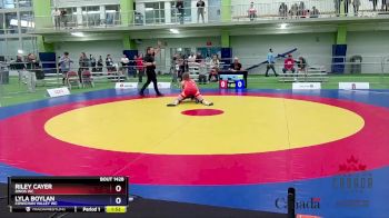 57kg 5th Place Match - Riley Cayer, Dinos WC vs Lyla Boylan, Cowichan Valley WC