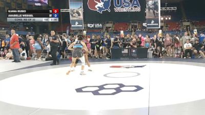 95 lbs Cons. Rd Of 32 - Iliana Rubio, Texas vs Anabelle Wessel, New York