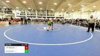 170 lbs Quarterfinal - Matt Mitchell, Saint John's Prep vs William Conniff, King Philip