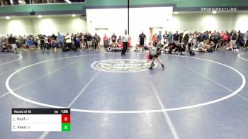 80 lbs Round Of 16 - Logan Raef, IN vs Colton Reed, GA