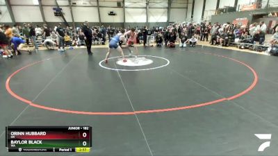 182 lbs Cons. Round 2 - Orinn Hubbard, OR vs Baylor Black, WA