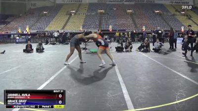 180 lbs 2nd Wrestleback (16 Team) - Jannell Avila, Baker University vs Grace Gray, William Penn