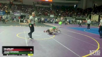 D 1 152 lbs Quarterfinal - Jensen Bergeron, Lafayette vs Tai LeBlanc, Brother Martin