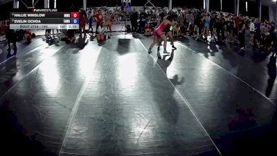 140 lbs Cons. Round 3 - Hallie Winslow, Monarch Wrestling Club vs Evelin Ochoa, The Alliance Wrestling Academy
