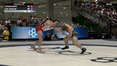 86 kg Champ. Rd Of 64 - Jackson White, Team B1G Wrestling vs Paul Detwiler, All Navy Wrestling