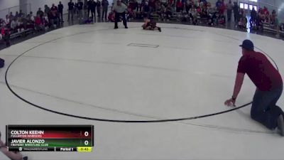 23 lbs Cons. Round 1 - Colton Keehn, Fullerton Warriors vs Javier Alonzo, Fremont Wrestling Club