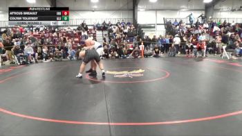 285 lbs Cons. Round 2 - Atticus Breault, Erie vs Colter Tolstedt, Alliance