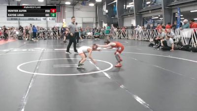 52 lbs Round 2 - 10:45am Saturday - Kayde Legg, Oklahoma Elite vs Hunter Autin, Backyard Brawlers