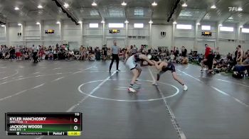 113 lbs Round 5 (6 Team) - Kyler Hanchosky, Ohio Titan vs Jackson Woods, Noke RTC