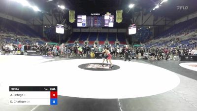 100 lbs Cons 8 #1 - Aidan Ortega, IL vs Gavin Chatham, OK