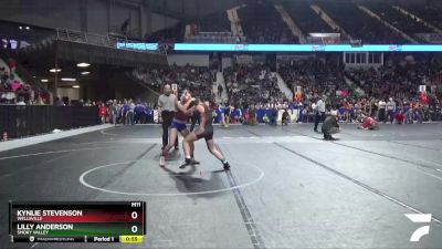 119 lbs Quarterfinal - Lilly Anderson, Smoky Valley vs Kynlie Stevenson, Wellsville