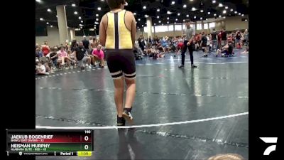 140 lbs Semis & Wb (16 Team) - Jaekub Bogenrief, BHWC/ Dirt Divers vs Heisman Murphy, Alabama Elite - Red