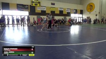 135 lbs Round 3 - Shea Herda, Mentor vs Bailey Piwinski, Vermailion