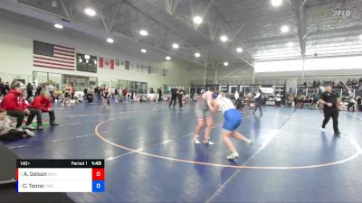 140+ Cons. Semi - Charlotte Toone, Fremont Wrestling Club vs Avery Golson, Grace Wrestling Club