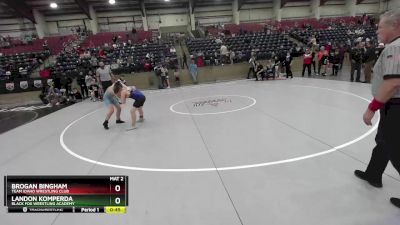 117 lbs 1st Place Match - Brogan Bingham, Team Idaho Wrestling Club vs Landon Komperda, Black Fox Wrestling Academy