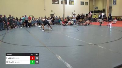 182 lbs Semifinal - Isaac Lacinski, HS Gladiators vs Heath Hawkins, HS Team Gotcha