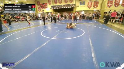 70 lbs Quarterfinal - Michael Robison, Sperry Wrestling Club vs Bradley Robinson, Claremore Wrestling Club