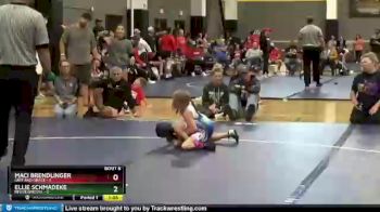 52 lbs Round 1 (12 Team) - Maci Brendlinger, Grit And Grace vs Ellie Schmadeke, FEWTeamIowa