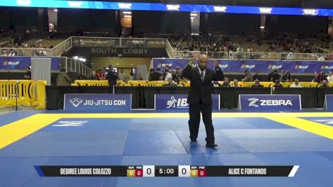 Alice C Fontanos vs Desiree Louise Colozzo 2026 Pan Jiu Jitsu IBJJF Championship
