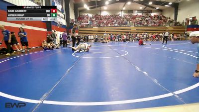 132 lbs Round Of 16 - Kain Garrett, Bartlesville High School vs Ayden Kulp, Sapulpa
